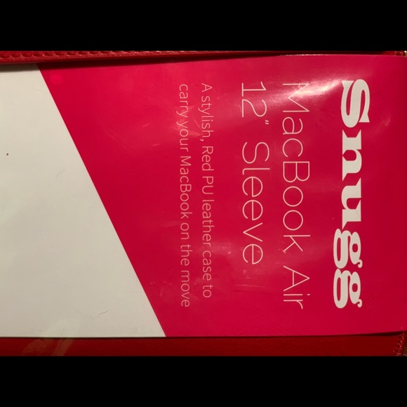 Red PU leather Computer case for MACBOOKair12 - Picture 2 of 2